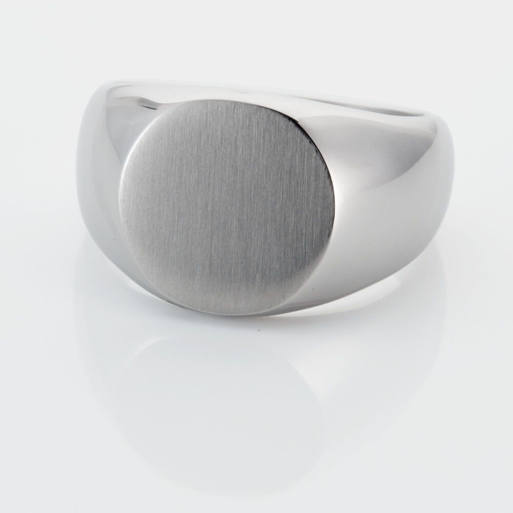 Chevalière Acier Blanc Jerald - Bijoux fantaisie Homme | Marc Orian