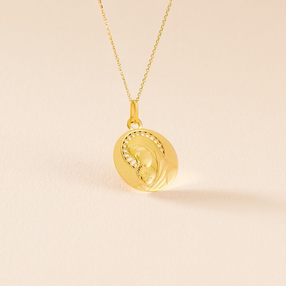 Pendentif Marie Or Jaune - Médailles et médaillons Famille | Marc Orian