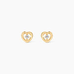 Boucles D'oreilles Puces Dolly Or Jaune Oxyde De Zirconium - Puces Famille | Marc Orian