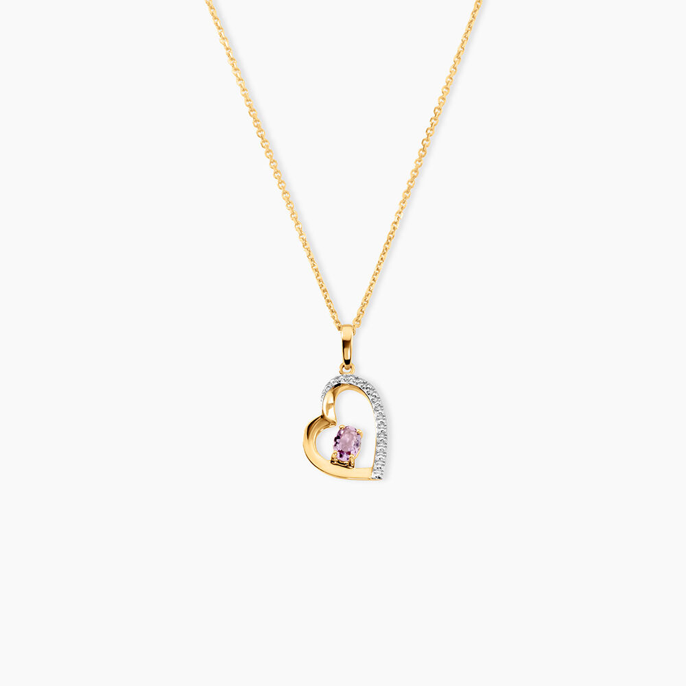 Pendentif Arduinna Or Jaune Am&eacute;thyste - Pendentifs Femme | Marc Orian
