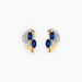 Boucles D'oreilles Puces Sakina Or Jaune Saphir Et Diamant Et Divers - Puces Femme | Marc Orian