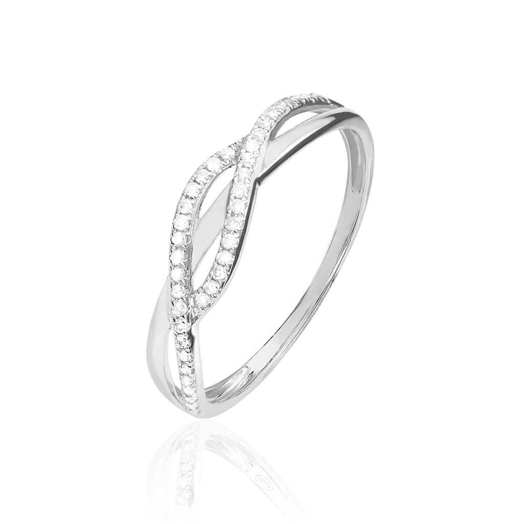 Bague Charlye Or Blanc Diamant - Bagues pierres précieuses Femme | Marc Orian