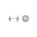 Boucles D'oreilles Puces Transmission Or Blanc Diamant - Puces Femme | Marc Orian