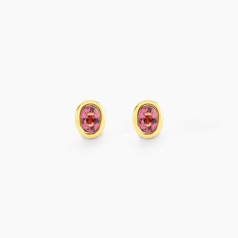 Boucles D'Oreilles Puces Poem Argent Jaune Tourmaline - Puces Femme | Marc Orian