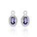 Boucles D'oreilles Pendantes Dally Or Blanc Oxyde De Zirconium Iolite - Pendantes Femme | Marc Orian