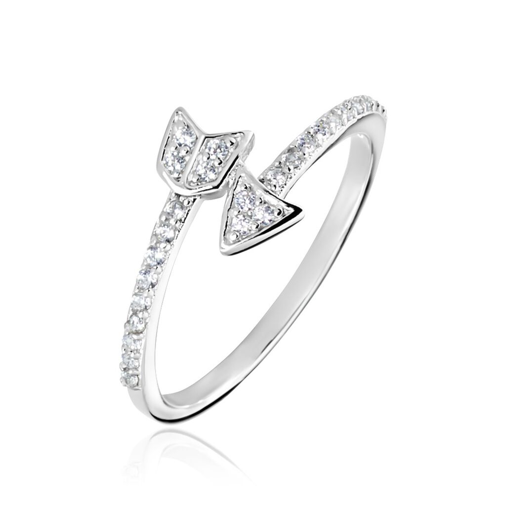 Bague Argent Blanc Caolan Oxydes De Zirconium - Bijoux fantaisie Femme | Marc Orian