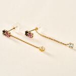 Boucles D'oreilles Pendantes Amaranta Or Jaune Topaze Am&eacute;thyste - Pendantes Femme | Marc Orian