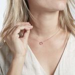 Collier Neptunus Argent Rose Oxyde De Zirconium - Colliers avec pierres Femme | Marc Orian