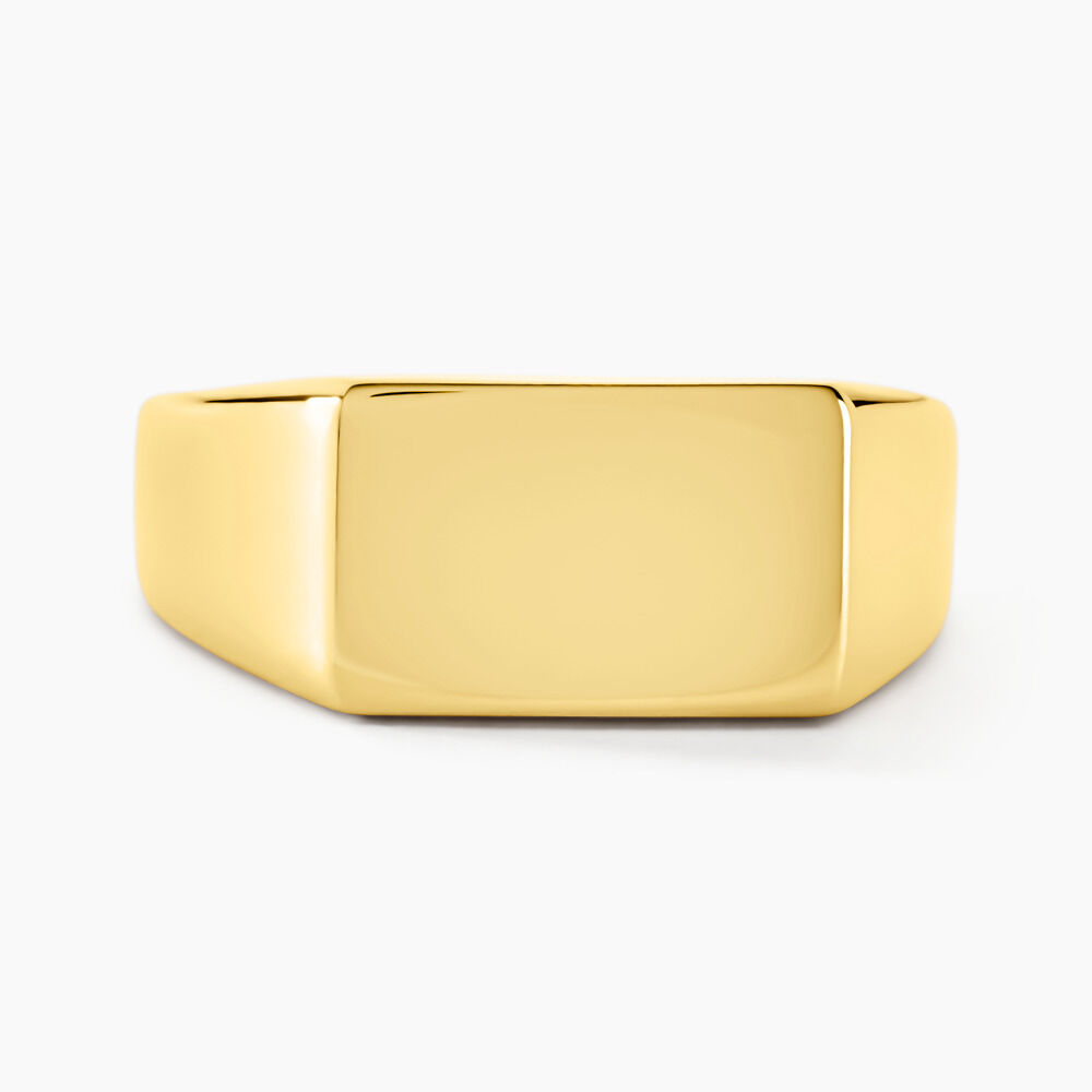 Chevalière Acier Doré Luciano - Bijoux fantaisie Homme | Marc Orian