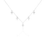 Collier Ivah Argent Blanc Oxyde De Zirconium - Colliers avec pierres Femme | Marc Orian