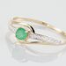 Bague Tanissia Or Jaune Emeraude