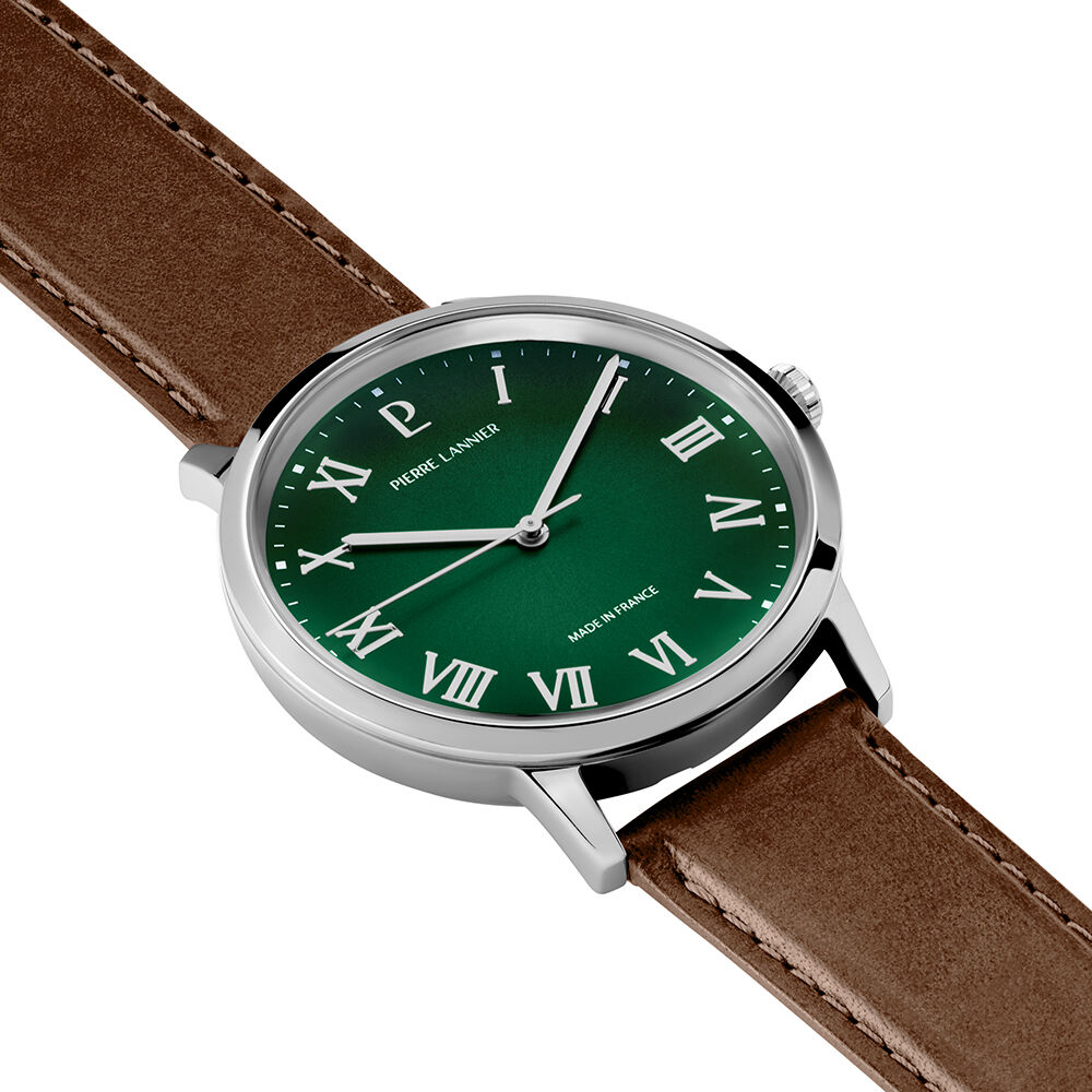 Montre Pierre Lannier Lannier Interval Vert - Montres &eacute;tanches Homme | Marc Orian