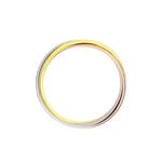 Alliance Entrelacee Demi Jonc Classique Or Tricolore - Alliances personnalis&eacute;es Famille | Marc Orian