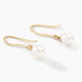 Boucles D'oreilles Pendantes Baroque Or Jaune Perle De Culture - Boucles d'oreilles mariage Femme | Marc Orian