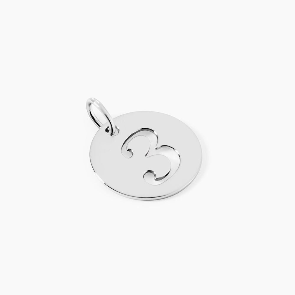 Pendentif Efiso Argent Blanc - Bijoux fantaisie Famille | Marc Orian