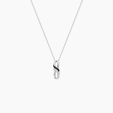 Collier Aline Or Blanc Diamant - Colliers avec pierres Femme | Marc Orian