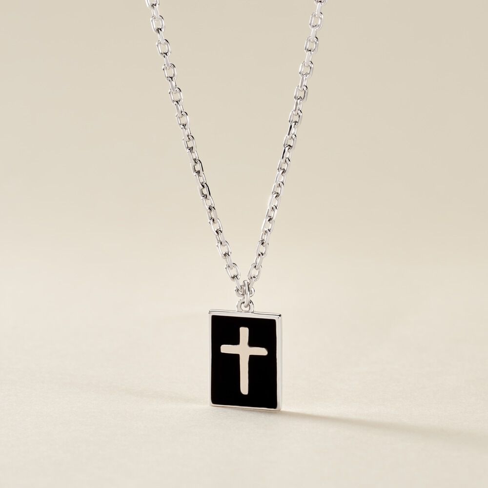 Collier Romaji Argent Blanc - Colliers Homme | Marc Orian