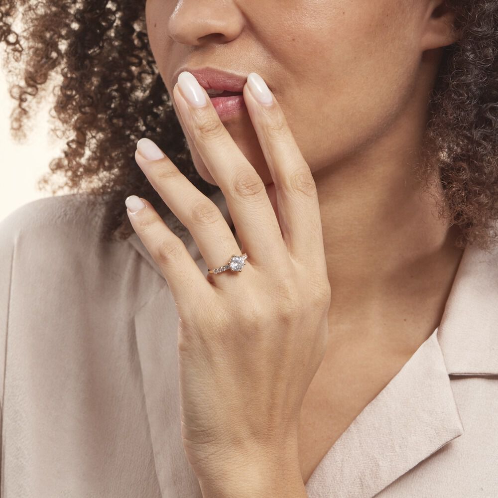 Solitaire Or Jaune Rachile Oxyde - Solitaires Femme | Marc Orian