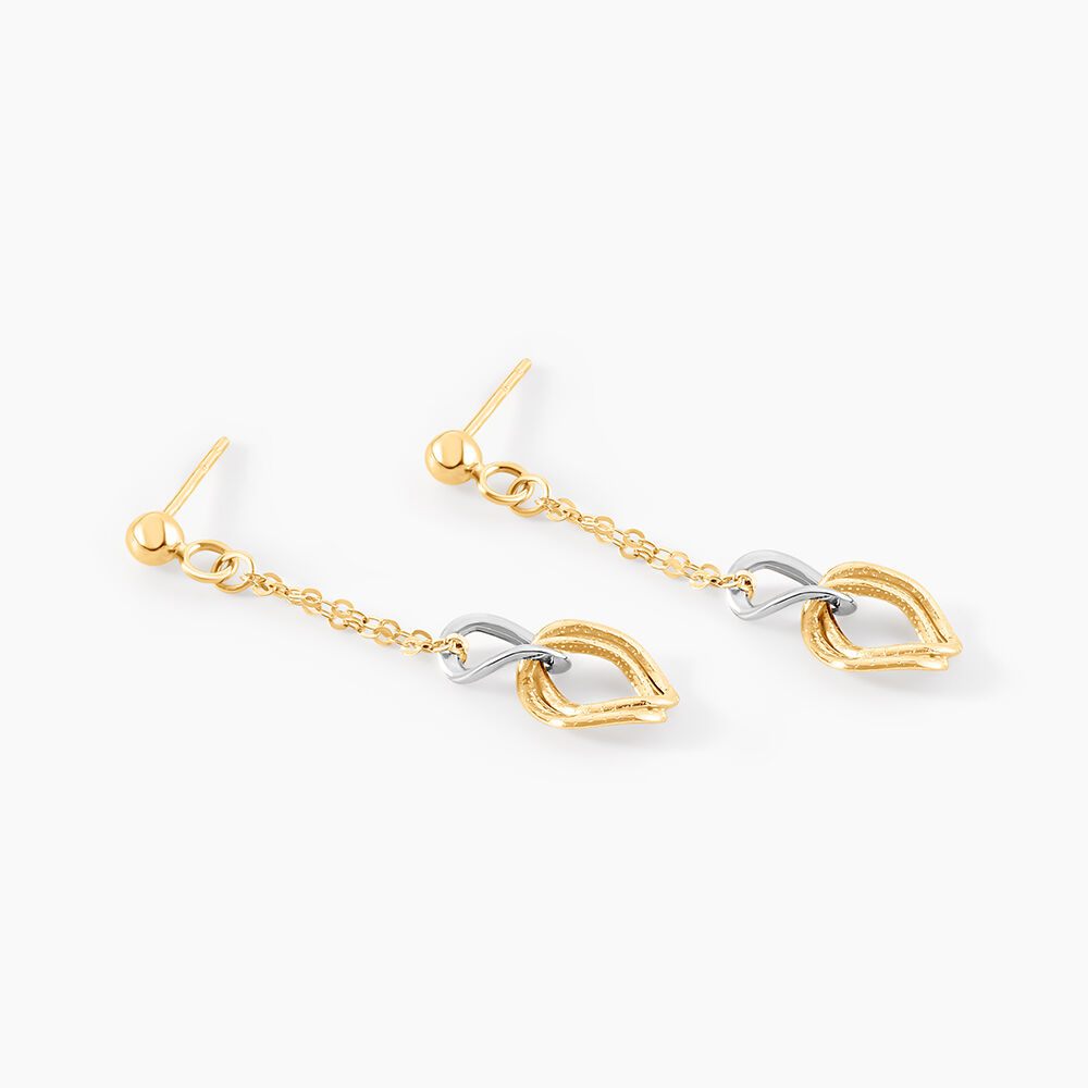 Boucles D'oreilles Pendantes Louisa Or Bicolore - Pendantes Femme | Marc Orian