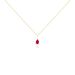 Collier Goutte Or Jaune Rubis - Colliers avec pierres Femme | Marc Orian