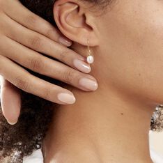 Boucles D'oreilles Pendantes Baroque Or Jaune Perle De Culture - Boucles d'oreilles Pendantes Femme | Marc Orian