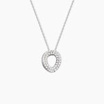 Collier Argent Blanc Irenaeus Oxydes De Zirconium - Colliers avec pierres Femme | Marc Orian