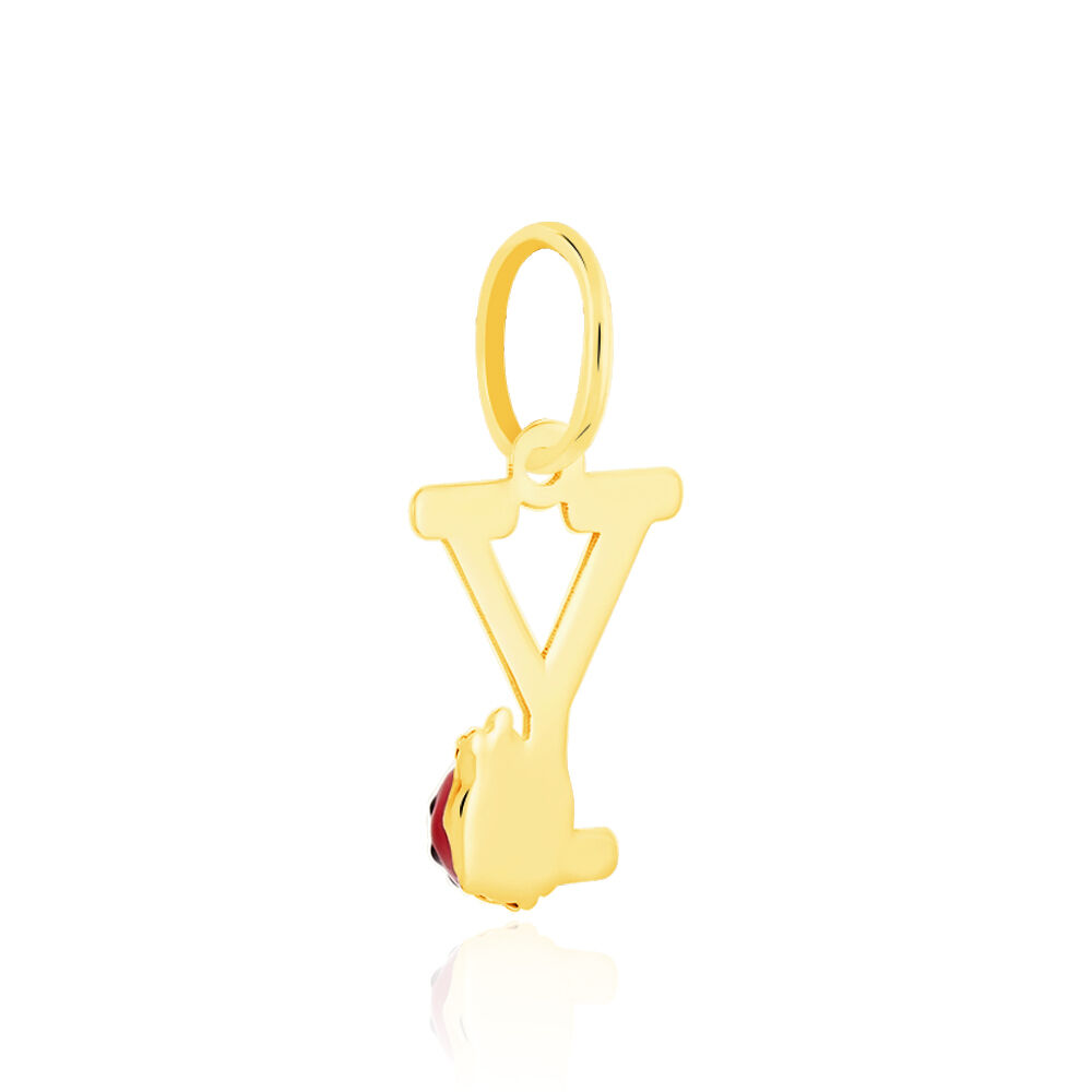 Pendentif Helidie Coccinelle Lettre Or Jaune - Pendentifs Enfant | Marc Orian