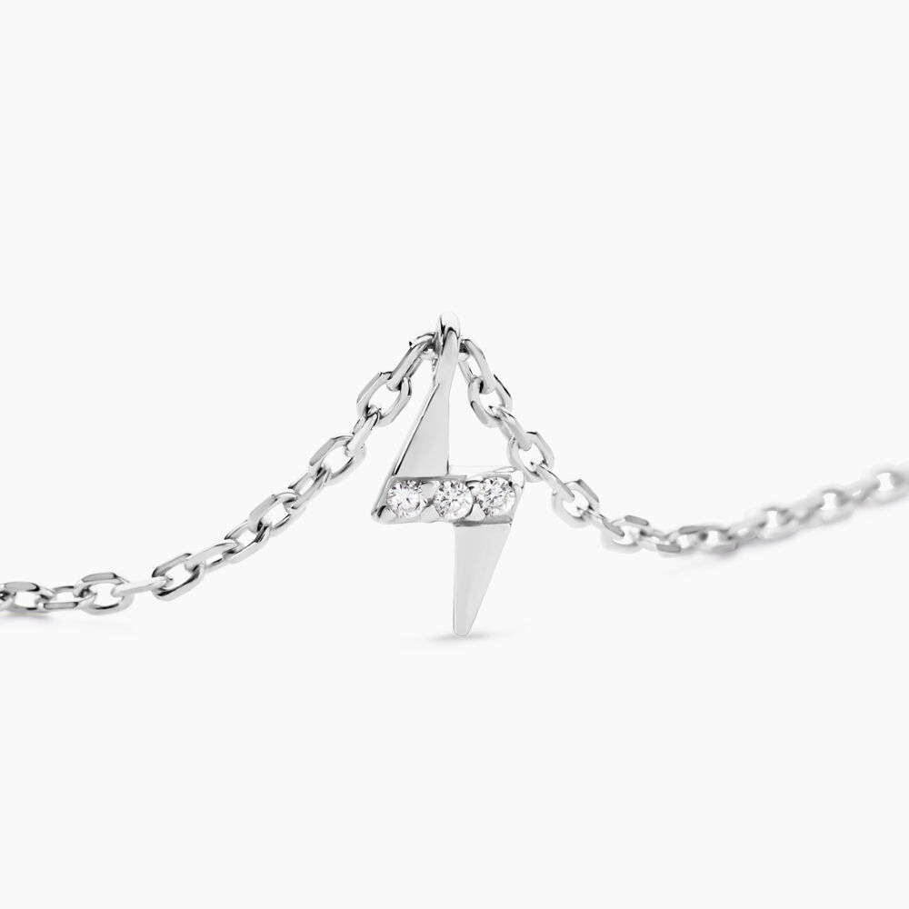 Collier Meyline Argent Blanc Oxyde De Zirconium - Colliers avec pierres Femme | Marc Orian