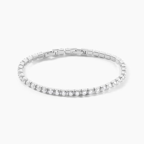 Bracelet Lou-anne Argent Blanc Oxyde De Zirconium Blanc - Bracelets cha&icirc;nes Femme | Marc Orian