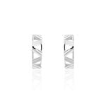 Cr&eacute;oles Clemence Argent Blanc - Cr&eacute;oles Femme | Marc Orian