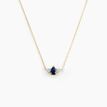 Collier Glykeria Or Jaune Saphir Diamant - Colliers avec pierres Femme | Marc Orian