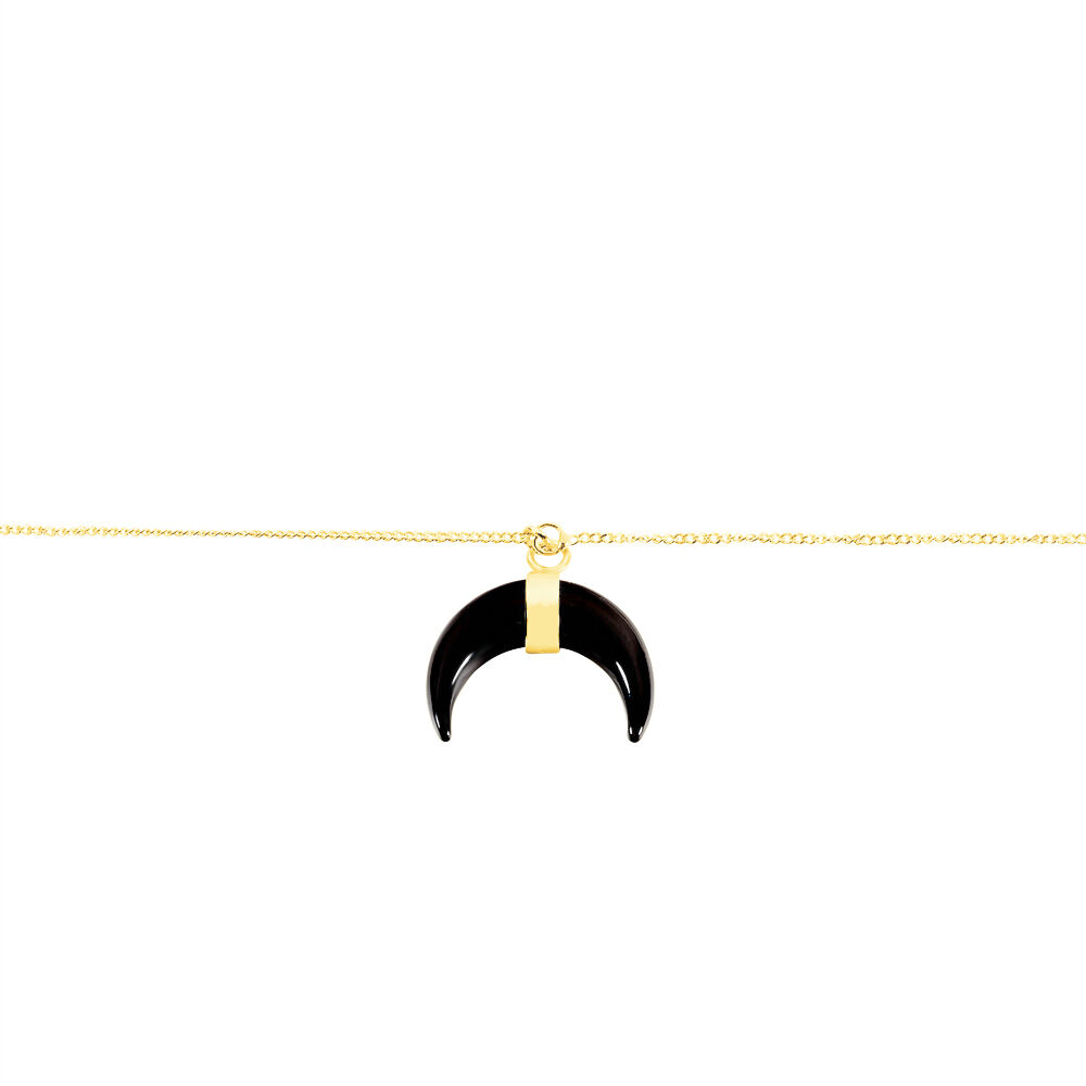 Bracelet Solange Or Jaune Onyx - Bracelets chaînes Femme | Marc Orian