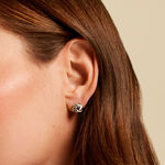 Boucles D'Oreilles Puces Orane Argent Blanc - Puces Femme | Marc Orian