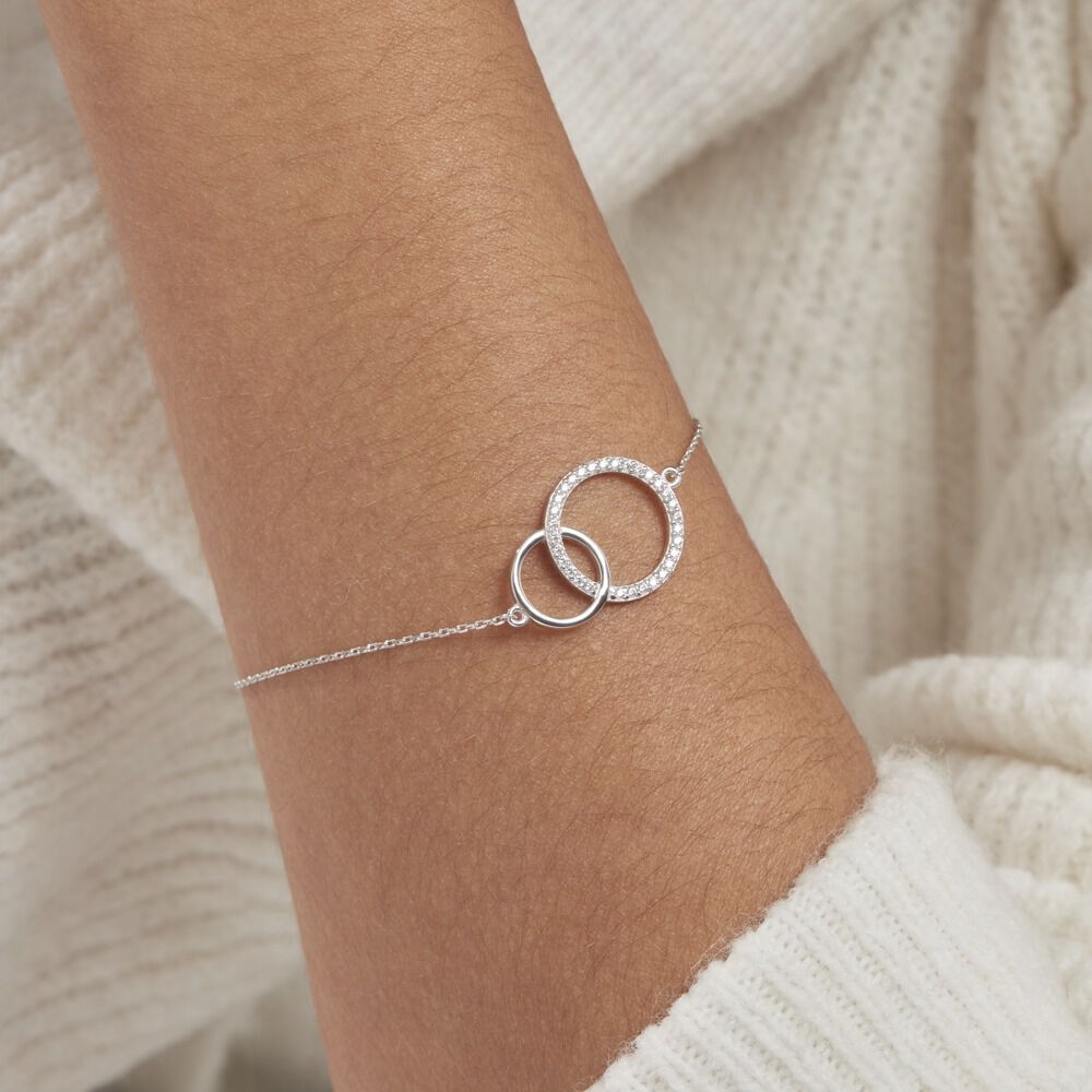 Bracelet Yalaz Argent Blanc Oxyde De Zirconium - Bracelets chaînes Femme | Marc Orian
