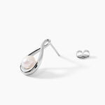 Boucles D'oreilles Pendantes Layanne Argent Blanc Perle De Culture - Pendantes Femme | Marc Orian
