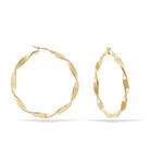 Cr&eacute;oles Lenna Torsad&eacute;e Plaqu&eacute; Or Jaune - Cr&eacute;oles Femme | Marc Orian