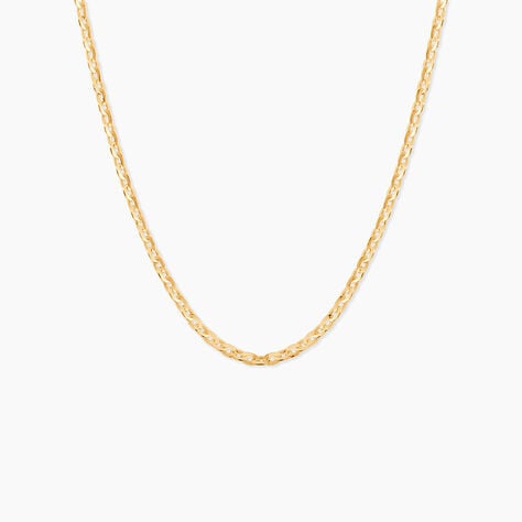 Cha&icirc;ne Igoa Maille For&ccedil;at Diamantee Or Jaune - Chaines Famille | Marc Orian