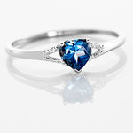 Bague Grishilda Or Blanc Topaze Oxyde - Bagues pierres fines Femme | Marc Orian