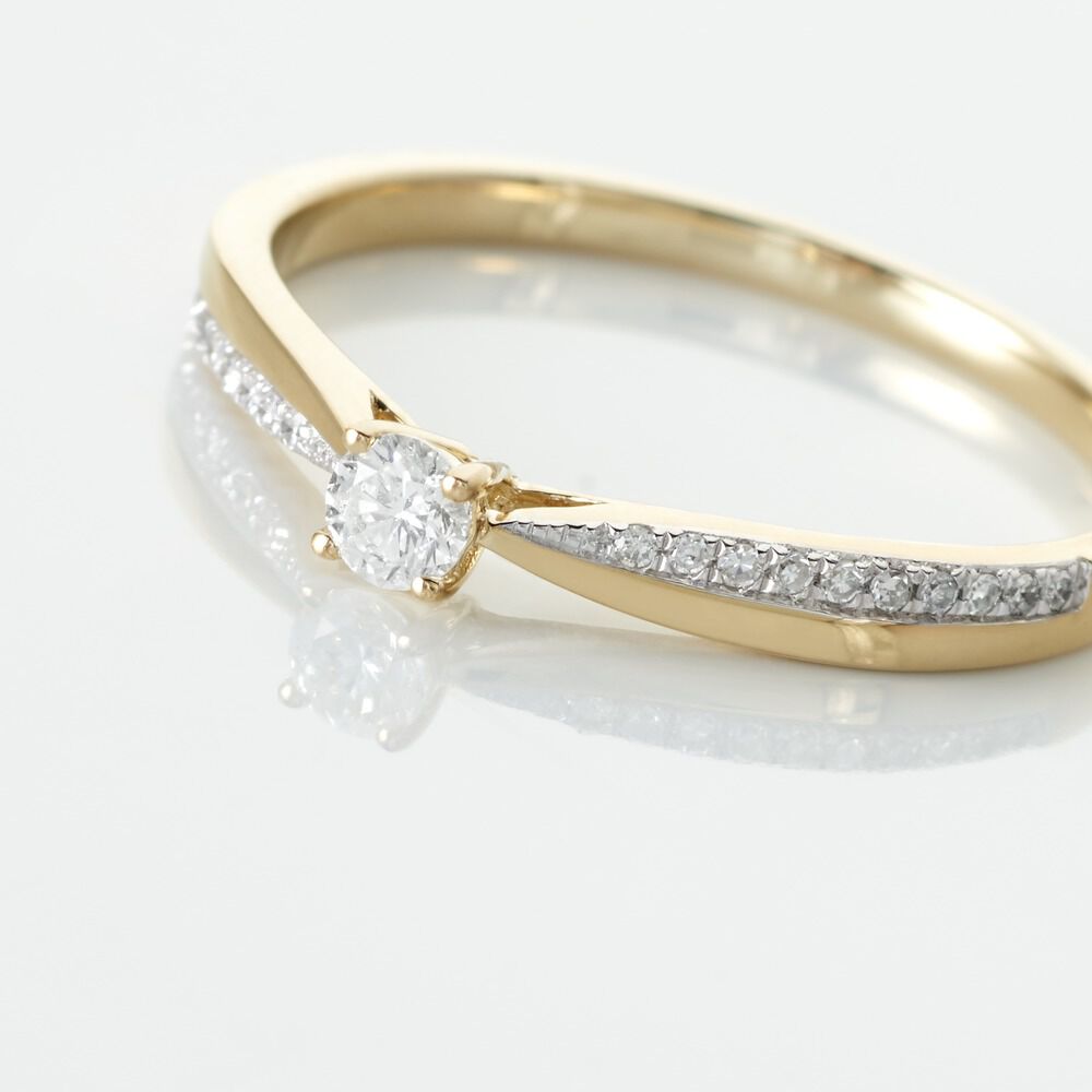 Bague Solitaire Finesse Or Jaune Diamant - Solitaires Femme | Marc Orian