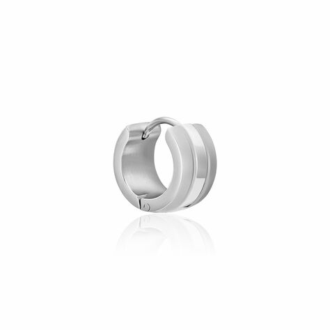 Créole Unitaire Obi Acier Argenté - Piercings d'oreilles Homme | Marc Orian