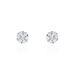 Boucles D'oreilles Puces Eleanor Fleur Or Blanc Oxyde De Zirconium - Puces Femme | Marc Orian