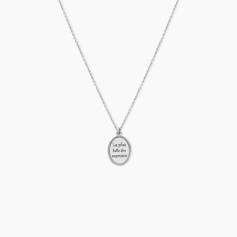 Collier Yahya Argent Blanc - Colliers maman Femme | Marc Orian