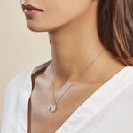 Pendentif Elio L Argent Blanc - Bijoux fantaisie Famille | Marc Orian