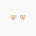 Boucles D'Oreilles Puces Ionia Plaqu&eacute; Or Jaune Oxyde De Zirconium - Puces Femme | Marc Orian
