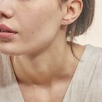 Boucles D'oreilles Puces Eleanor Fleur Or Blanc Oxyde De Zirconium - Puces Femme | Marc Orian