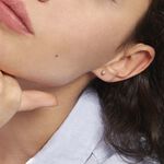 Boucles D'oreilles Puces Fidelia Boule Sablee Or Jaune - Puces Femme | Marc Orian