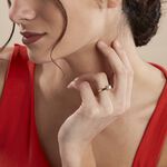 Bague Solitaire Vicoeuria Or Jaune Diamant Synth&eacute;tique - Parures de mariage Femme | Marc Orian