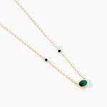 Collier Kakalina Or Jaune Malachite - Colliers avec pierres Femme | Marc Orian