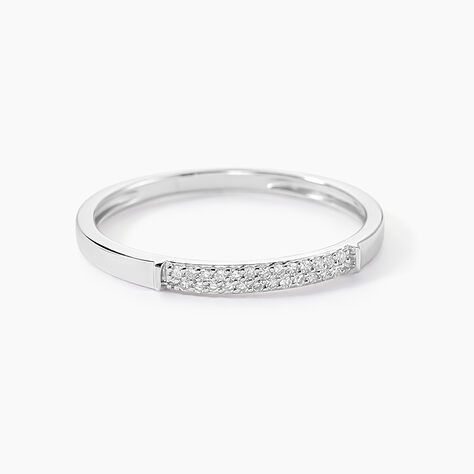 Alliance Amani Or Blanc Diamant - Parures de mariage Femme | Marc Orian