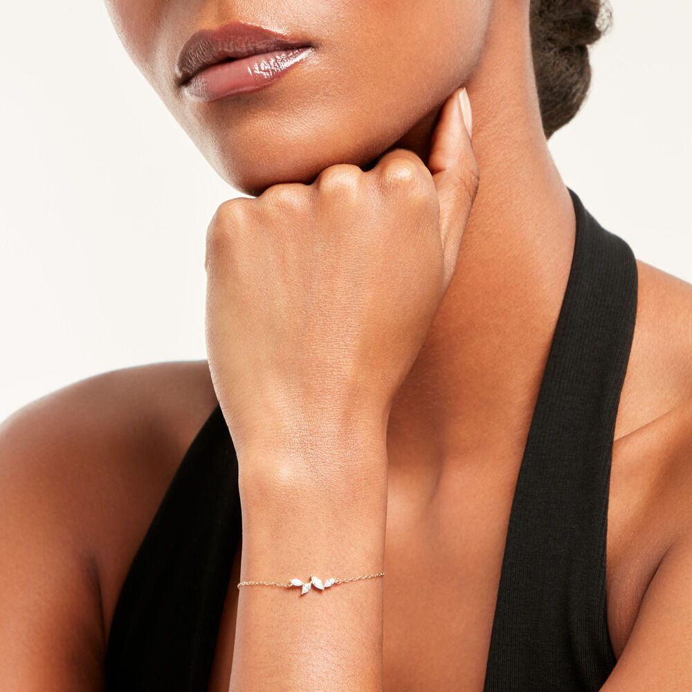 Bracelet Madelia Or Jaune Oxyde De Zirconium - Bracelets cha&icirc;nes Femme | Marc Orian